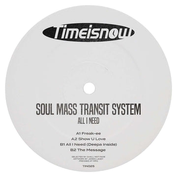 Soul Mass Transit System - All I Need Vinyl Vinly Record