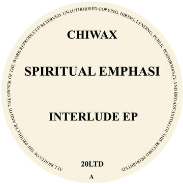 Spiritual Emphasi - Interlude EP CHIWAX020LTD Vinyl Vinly Record