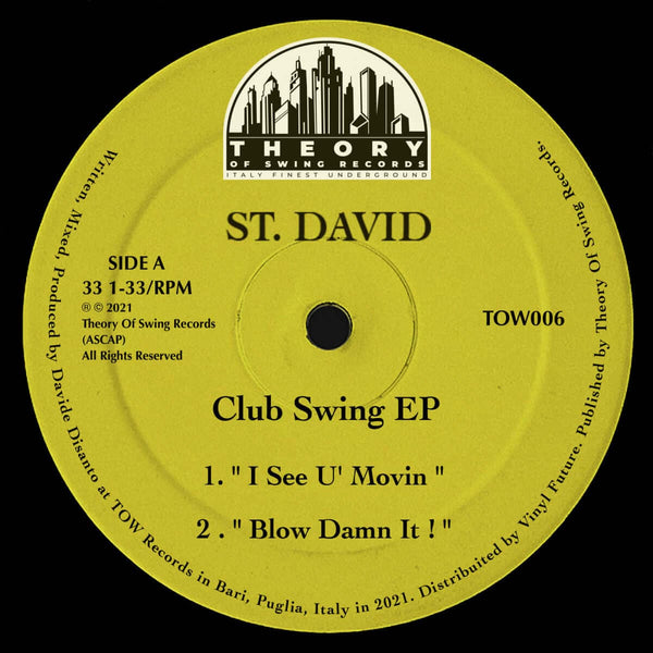 St. David - 'Club Swing' Vinyl Vinyl