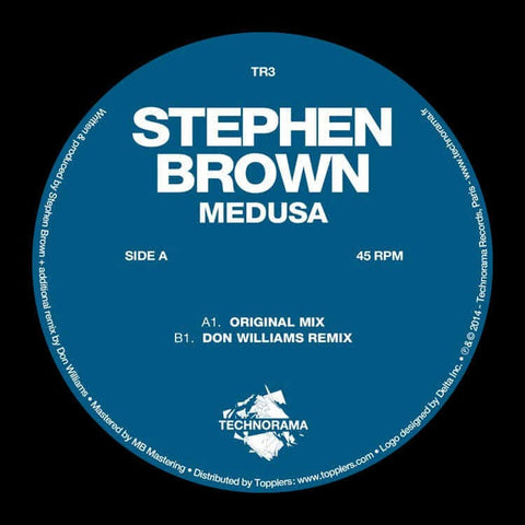 Stephen Brown - Medusa - Artists Stephen Brown Genre Techno, Banger Release Date Cat No. TR3 Format 12" Vinyl - Technorama Records - Technorama Records - Technorama Records - Technorama Records - Vinyl Record