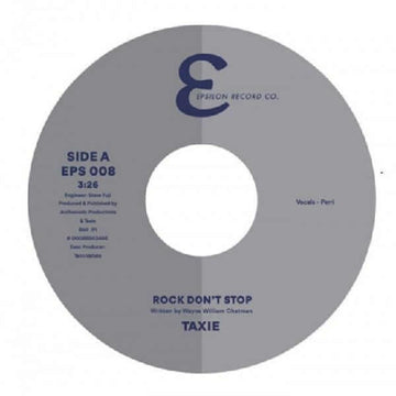 Taxie - Rock Don't Stop Vinyl Vinly Record