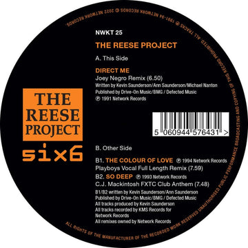 The Reese Project - Remixes Vinyl Vinly Record