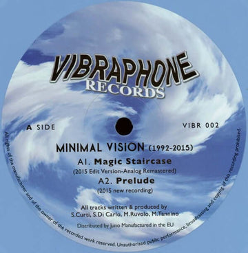 The True Underground Sound Of Rome ‎ - Minimal Vision (1992 - 2015) (PRE - ORDER) Vinyl Vinly Record