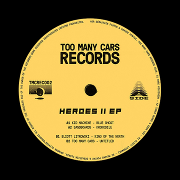 Various - Heroes II - French label is back with some fresh house, breakbeat, italo, electro and acid stuff. As always, perfect for club use! - Too Many Cars Records... - Too Many Cars Records - Too Many Cars Records - Too Many Cars Records - Too Many Cars Vinly Record