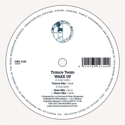 Trance Team - Wake Up Vinyl - Vinyl Record