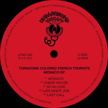 Turquoise Colored French Tourists - Monaco Vinyl Vinly Record