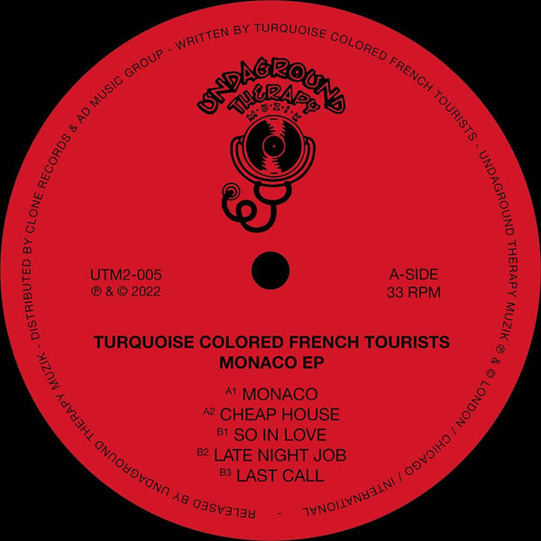 Turquoise Colored French Tourists - Monaco Vinyl