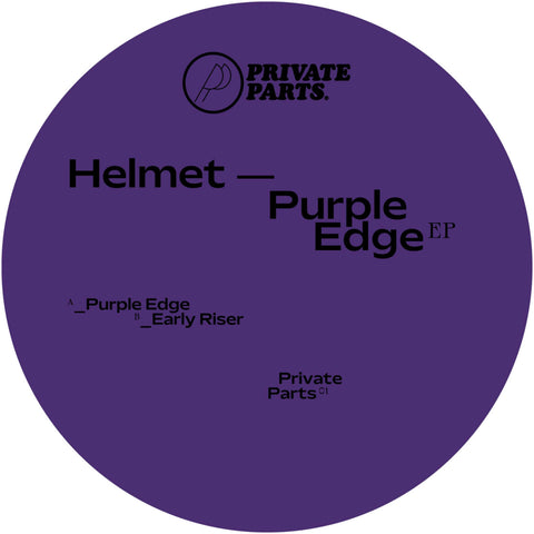 Helmet - 'Early Riser' Vinyl - Artists Helmet Genre Techno, Ambient Release Date 14 Oct 2022 Cat No. PRIVATEPARTS001 Format 12" Vinyl - Private Parts - Private Parts - Private Parts - Private Parts - Vinyl Record