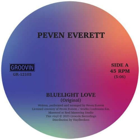 Peven Everett - Bluelight Love - Artists Peven Everett Genre Deep House, Soulful House Release Date 10 Mar 2023 Cat No. GR12103 Format 12" Vinyl - Groovin Recordings - Groovin Recordings - Groovin Recordings - Groovin Recordings - Vinyl Record