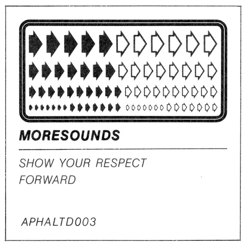Moresounds - Show Your Respect (Vinyl) - Moresounds - Show Your Respect (Vinyl) - "It’s always a pleasure to have Moresounds on Astrophonica. He’s one of the artists that really helped develop the sound and direction of the label. His style is so unique - - Vinyl Record