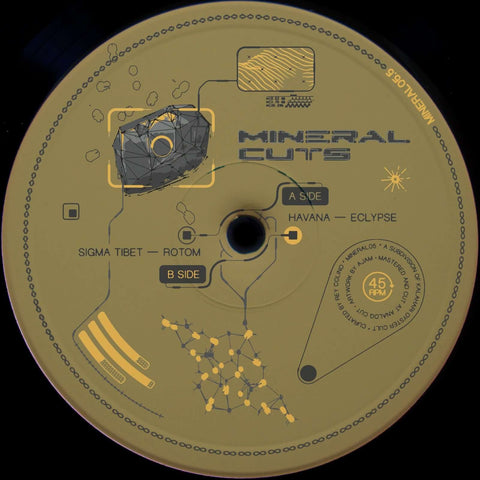 Havana / Sigmatibet - 'MINERAL05.5' Vinyl - Artists Havana, Sigmatibet Genre Trance, House Release Date 7 Oct 2022 Cat No. MINERAL05.5 Format 12" Vinyl - Mineral Cuts - Mineral Cuts - Mineral Cuts - Mineral Cuts - Vinyl Record