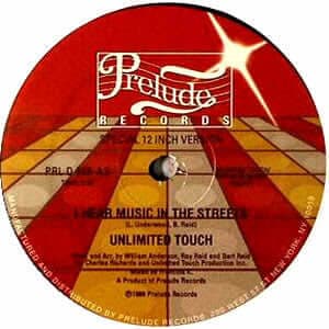 Unlimited Touch - I Hear Music In the Streets - Artists Unlimited Touch Genre Disco, Reissue Release Date 1 Jan 1980 Cat No. PRLD605 Format 12
