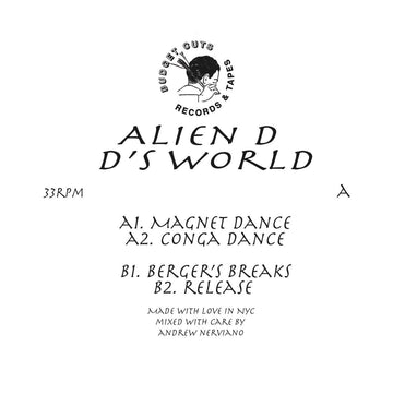 Alien D - D’s World - Artists Alien D Genre House, Techno, Breakbeat Release Date 17 Feb 2023 Cat No. BCV005 Format 12