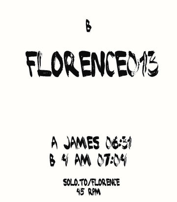 Florence - '013' Vinyl - Artists Florence Genre Tech House Release Date 29 Jul 2022 Cat No. Flo013 Format 12