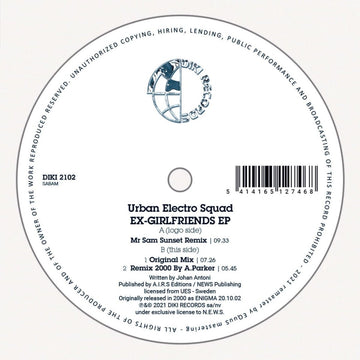 Urban Electro Squad - Ex - Girlfriends Vinyl Vinly Record