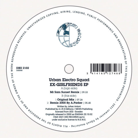 Urban Electro Squad - Ex - Girlfriends Vinyl - Vinyl Record