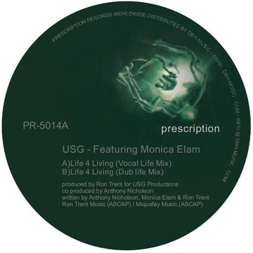 USG Featuring Monica Elam - Live 4 Living Vinyl Vinly Record