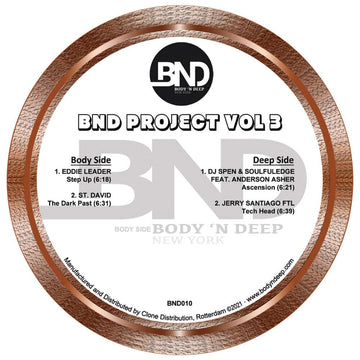 Various - BND Project Vol 3 Vinyl Vinly Record