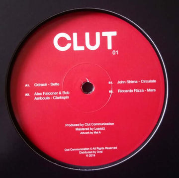 Various - 'Clut001' Vinyl Vinyl Vinly Record