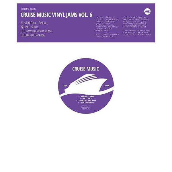 Various - 'Cruise Music Vinyl Jams Vol 6' Vinyl Vinyl