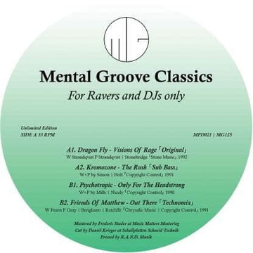 Various - 'Mental Groove Records Vol 1' Vinyl Vinyl Vinly Record