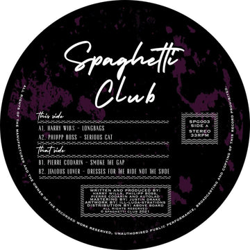 Various - Spaghetti Club 003 Vinyl Vinly Record
