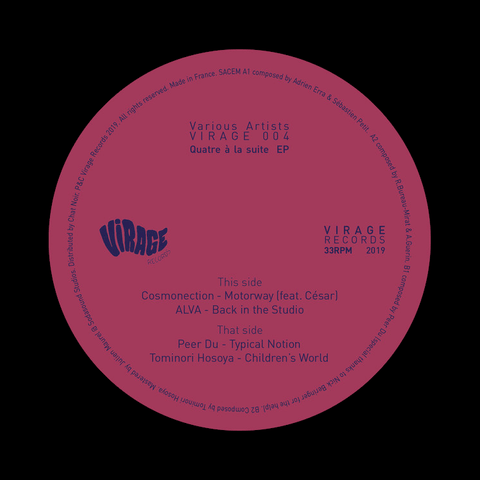 Various - Quatre A La Suite - Media Condition: Mint Sleeve Condition: Mint Limited to 300 Copies. No repress. - Vinyl Record