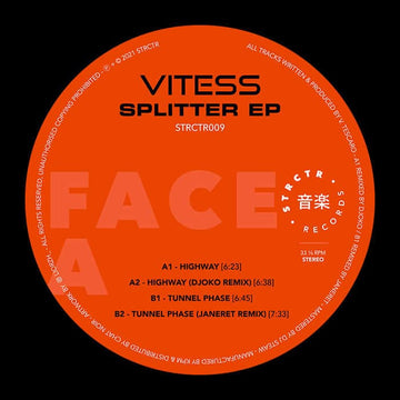 Vitess - Splitter Vinyl Vinly Record