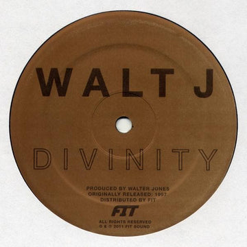 Walt J ‎ - 'Divinity' Vinyl Vinyl Vinly Record