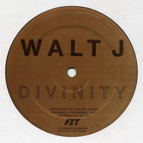 Walt J ‎ - 'Divinity' Vinyl Vinyl - Vinyl Record