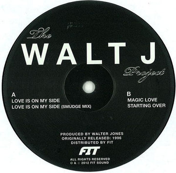 Walt J ‎– The Walt J Project [Warehouse Find] Vinyl Vinly Record