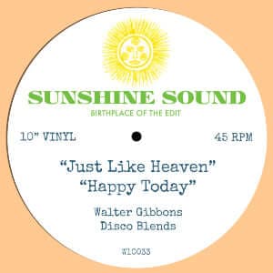 Walter Gibbons - Just Like Heaven / Happy Today Vinyl Vinly Record