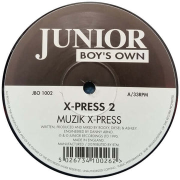 X - Press 2 - Muzik X - Press / London X - Press Vinyl Vinly Record
