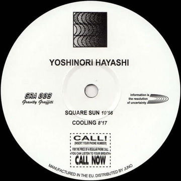 Yoshinori Hayashi / DB.Source ‎– Square Sun / Anapo [Warehouse Find] Vinyl Vinly Record