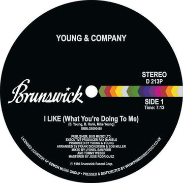 Young & Company - I Like (What You're Doing To Me) Vinyl Vinly Record